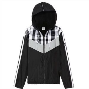 PINK VS Sherpa Plaid Jacket